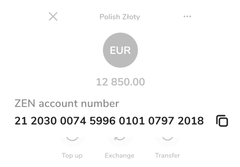 Prepare the account number