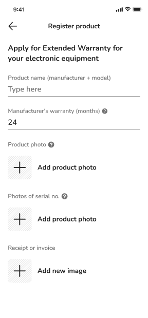 Register your product within 90 days