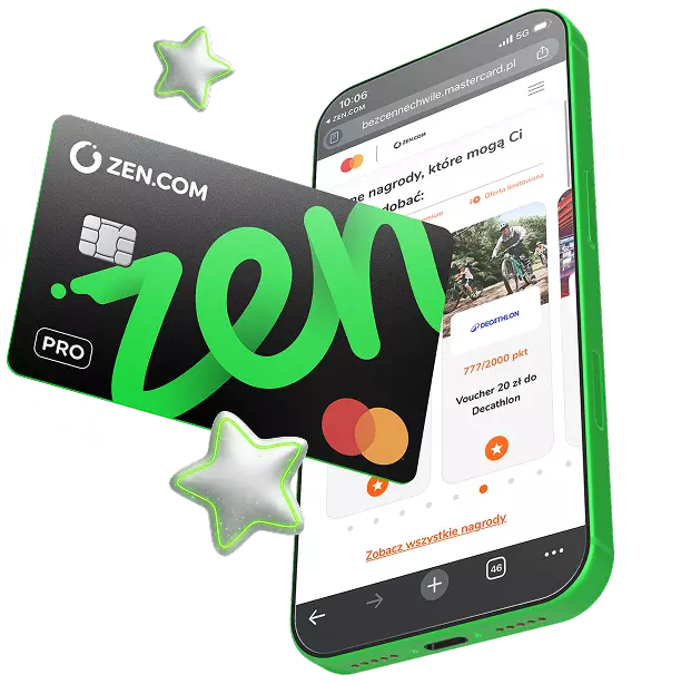 Aplikacja ZEN z kartą ZEN Mastercard